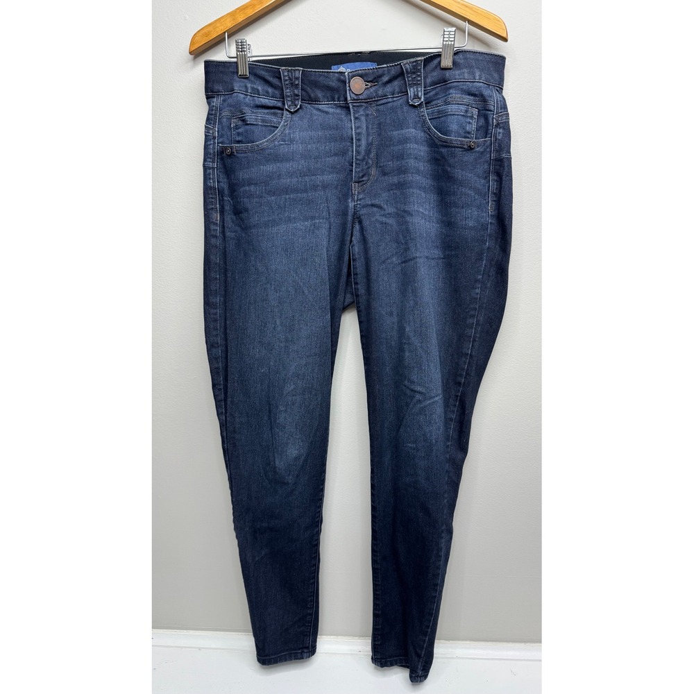 Democracy Ab solution Skinny Jeans Dark Wash Blue 14W WAD1105BX Tummy Control